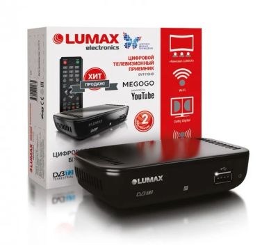 Лот: 20215579. Фото: 1. Цифровая приставка DVB-T2 Lumax... Цифровое, спутниковое ТВ