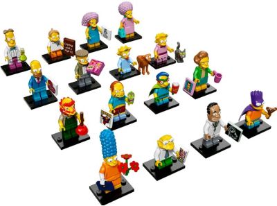 Лот: 9956894. Фото: 1. Lego minifigures минифигурки симпсоны... Конструкторы