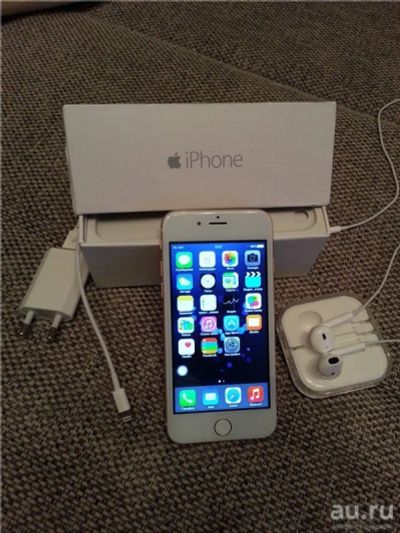 Лот: 9439446. Фото: 1. iPhone 6 gold 16gb. Смартфоны