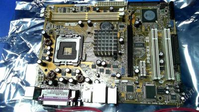 Лот: 2162848. Фото: 1. Неисправная мат.плата ASUS P5S-MX. Материнские платы