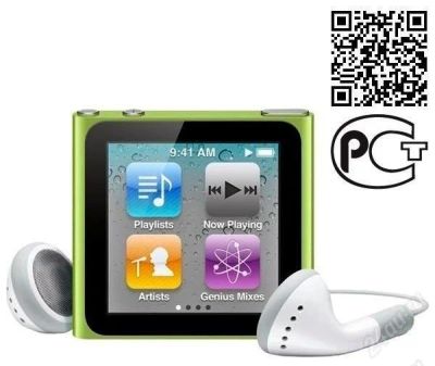 Лот: 1412191. Фото: 1. Apple iPod Nano 6G MC690QB/A 8Gb... Плееры