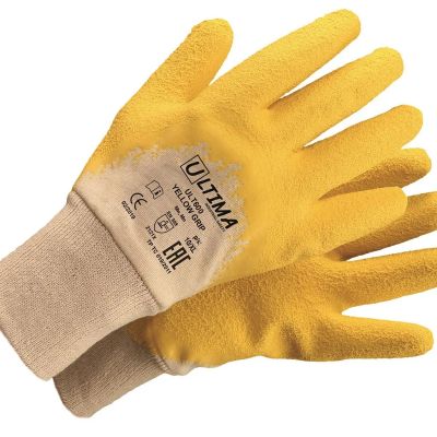 Лот: 16713478. Фото: 1. Перчатки Ultima Yellow Grip 600... Защитные очки, каски, перчатки
