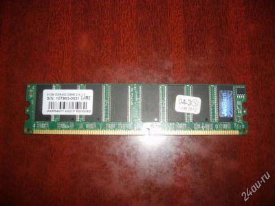 Лот: 1775203. Фото: 1. DDR 512Mb PC3200 DIMM. Оперативная память