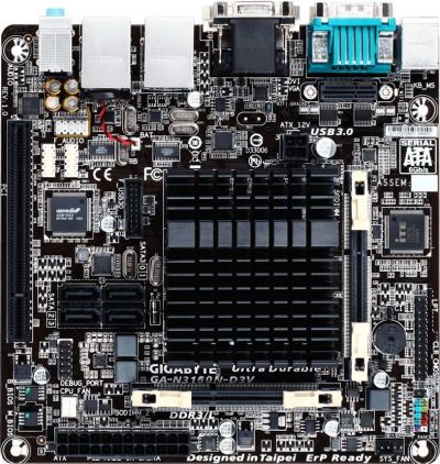 Лот: 15616806. Фото: 1. Сборка Gigabyte GA-N3160N-D3V. Комплекты запчастей