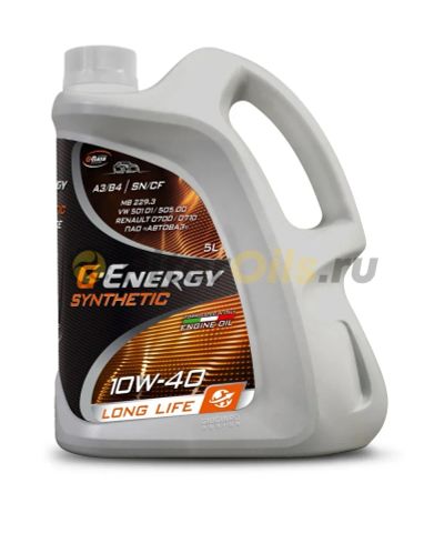 Лот: 20068381. Фото: 1. G-Energy Synthetic Long life 10w40... Масла, жидкости