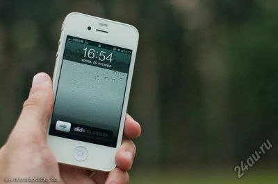 Лот: 4807276. Фото: 1. Apple iPhone 4 (MD198) Белый... Смартфоны