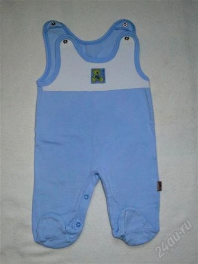 Лот: 1421427. Фото: 1. Голубые ползунки с начесом Avitex... Ползунки, распашонки, слипы