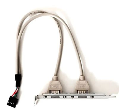 Лот: 23904110. Фото: 1. Планка расширения USB 2.0 2 порта... Платы расширения, контроллеры, доп. порты