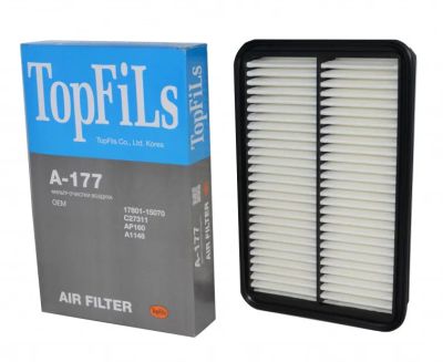 Лот: 25808854. Фото: 1. Фильтр воздушный A-177 TopFils... Расходные материалы