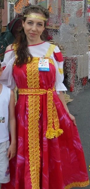 Лот: 8300059. Фото: 1. Русский сарафан + блуза одним... Взрослые карнавальные костюмы