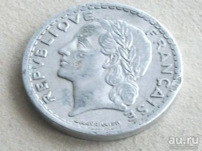 Лот: 17886738. Фото: 1. Монета 5 франк пять Франция 1947... Европа