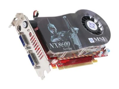 Лот: 10637358. Фото: 1. Некогда игровая: MSI GeForse 8600GTS. Видеокарты