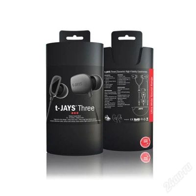 Лот: 2423870. Фото: 1. наушники JAYS t-JAYS Three. Красноярск