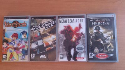 Лот: 5135816. Фото: 1. 4 игры на psp. Игры для консолей