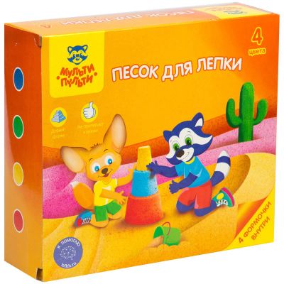 Лот: 15739255. Фото: 1. Песок для лепки Мульти-Пульти... Для лепки