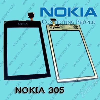 Лот: 1607196. Фото: 1. Тачскрин Nokia 305/306 Бесплатная... Дисплеи, дисплейные модули, тачскрины