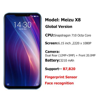 Лот: 14714514. Фото: 1. Meizu X8 6/128Gb Black. Global... Смартфоны