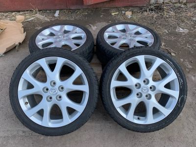 Лот: 15897630. Фото: 1. Mazda R18 + ATR Sport 235/40 R18... Шины на дисках