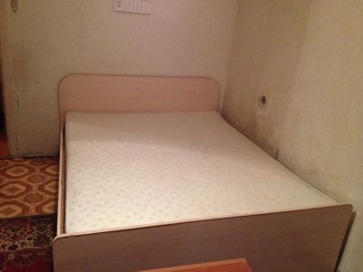 Лот: 6227338. Фото: 1. Двуспальная кровать с матрасом. Кровати