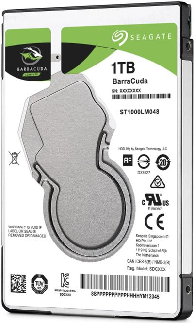 Лот: 11917402. Фото: 1. Жесткий диск HDD 1Tb 2,5” ST1000LM048... Жёсткие диски (HDD)