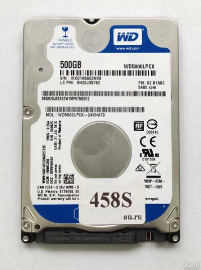 Лот: 18361441. Фото: 1. Жесткий диск SATA-III 2,5 Western... Жёсткие диски (HDD)