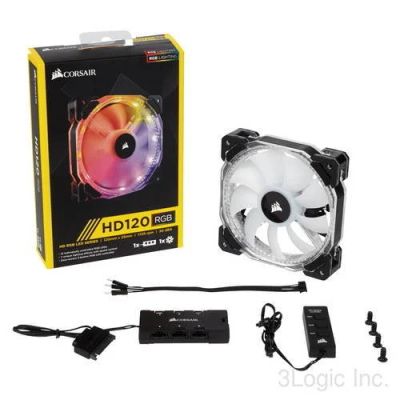 Лот: 9648206. Фото: 1. Кулера Corsair HD120 RGB LED 120mm... Системы охлаждения