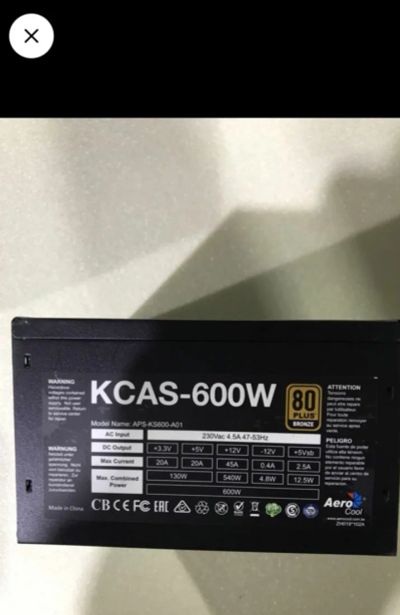 Лот: 21038911. Фото: 1. Блок питания 600w. Корпуса, блоки питания