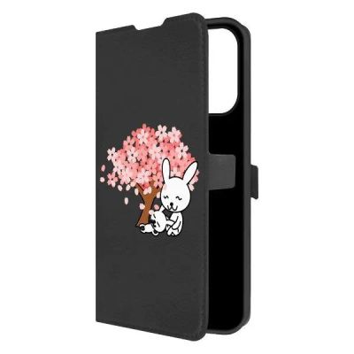 Лот: 25085949. Фото: 1. Чехол Krutoff Eco Book "Кролики... Чехлы, бамперы