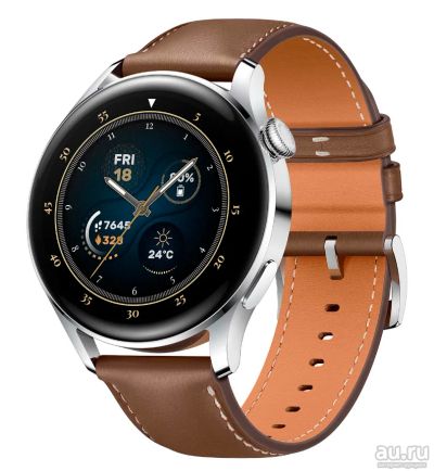 Лот: 17906439. Фото: 1. Смарт-часы Huawei Watch 3 Brown... Смарт-часы, фитнес-браслеты, аксессуары