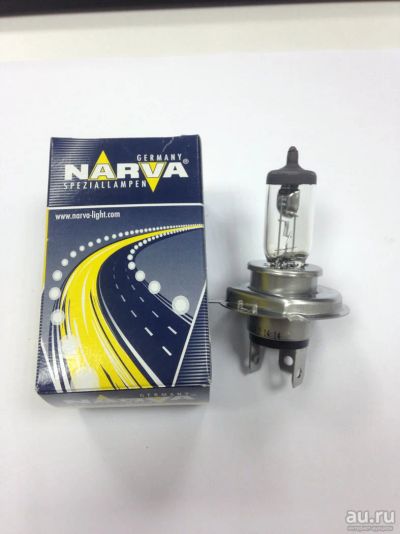Лот: 10177726. Фото: 1. Лампа H4 Narva 12В 100/90Вт P-43t... Оптика и освещение