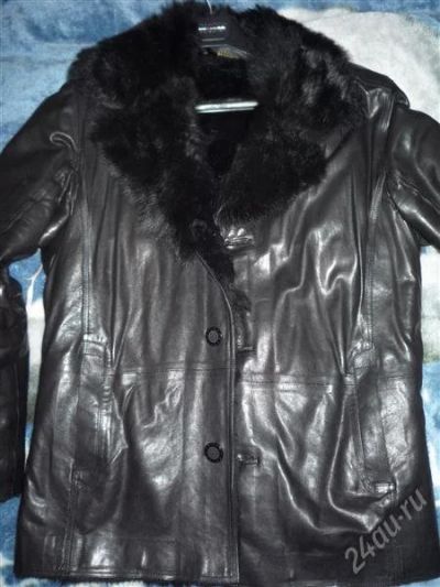 Лот: 1862173. Фото: 1. Мужская кожаная куртка(дублёнка... Верхняя одежда