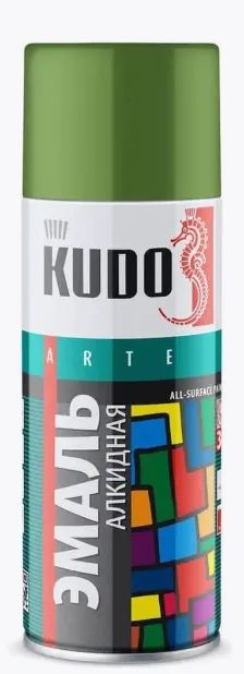Лот: 22938266. Фото: 1. Эмаль Kudo KU-1008 аэрозольная... Краски, лаки, растворитель