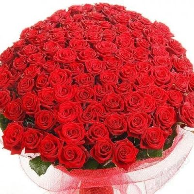 Лот: 6379251. Фото: 1. Букет из 101 розы. Лот 37. Свежие цветы
