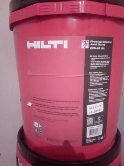 Лот: 19317331. Фото: 1. Hilti CFS-SP SIL 19 литров. Клеи, герметики, пена монтажная, клейкие ленты