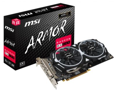 Лот: 17637613. Фото: 1. Rx 580 8gb msi armor. Видеокарты
