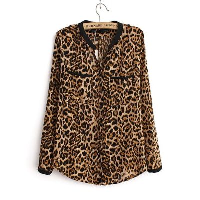 Лот: 4544878. Фото: 1. Блузка женская леопардовая. Размер... Блузы, рубашки