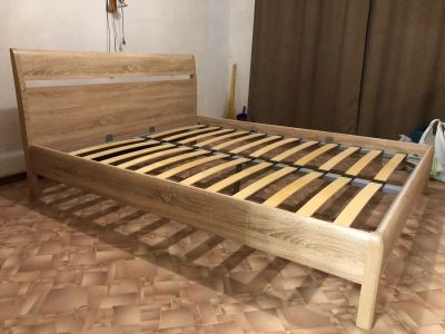 Лот: 10837113. Фото: 1. Кровать двуспальная 160*200 Дуб... Кровати