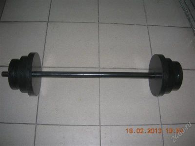 Лот: 2563805. Фото: 1. Штанга (41,7 кг). Штанги, блины