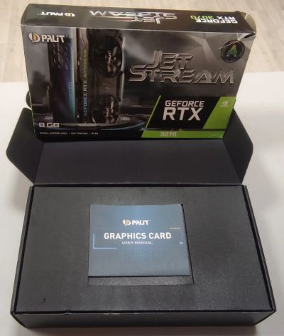 Лот: 21573497. Фото: 1. PALIT RTX 3070 JetStream 8GB NE63070019P2-1040J. Видеокарты