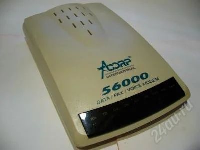 Лот: 1532007. Фото: 1. Модем Acorp 56000 k. Проводные модемы