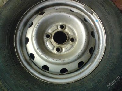 Лот: 1037302. Фото: 1. Пара Штамповок R-13 4x100 + Колпаки... Диски