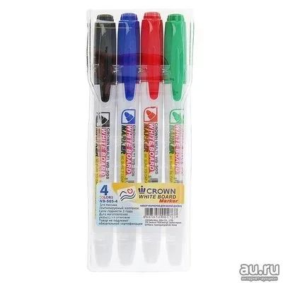 Лот: 13453378. Фото: 1. Набор маркеров для доски 4 цвета... Ручки, карандаши, маркеры