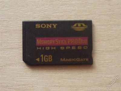 Лот: 1505873. Фото: 1. MEMORY STICK PRO DUO 1GB. Карты памяти