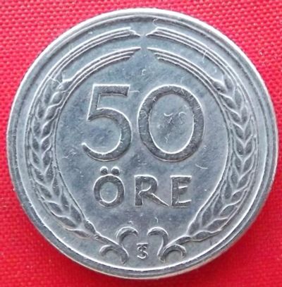 Лот: 4715314. Фото: 1. (№3609/LZ) 50 эре 1947 (Швеция... Европа