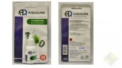Лот: 15126391. Фото: 1. Клей-герметик анаэробный Aqualink... Клеи, герметики, пена монтажная, клейкие ленты