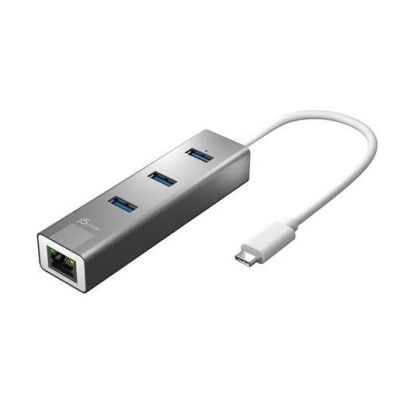 Лот: 21438728. Фото: 1. USB-хаб j5create USB-C Gigabit... USB хабы