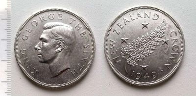 Лот: 8272682. Фото: 1. Новая Зеландия. 1 крона 1949... Австралия и Океания