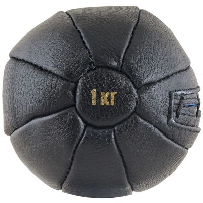Лот: 22371836. Фото: 1. Медбол 1кг FS№1000 черный. Фитнес, аэробика и гимнастика
