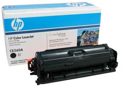 Лот: 17444642. Фото: 1. Тонер-картридж HP CE260A Black... Картриджи, расходные материалы