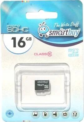 Лот: 4551850. Фото: 1. Карта памяти Microsdhc 16Gb SmartBuy... Карты памяти
